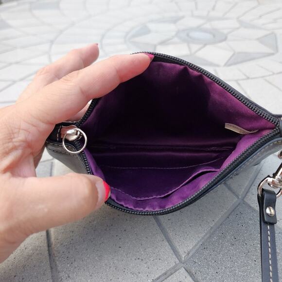 Coach 1941 SOHO Pleated Leather Zip Clutch Wristlet - Picture 8 of 13